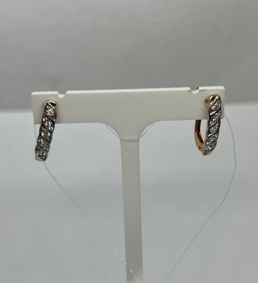 СЕРЬГИ С КАМНЯМИ (Au 585)