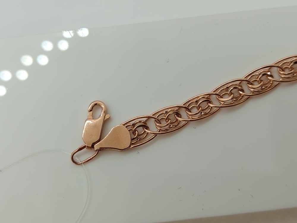 БРАСЛЕТ ПУСТОТЕЛЫЙ Нона бисмарк (Au 585)