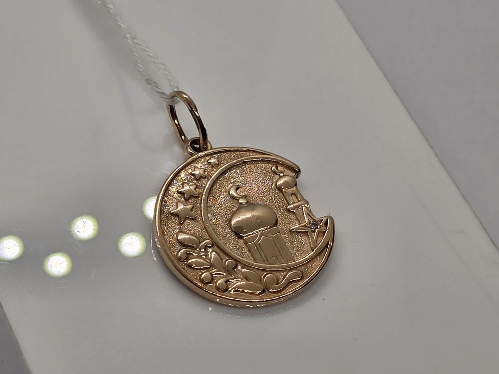 ПОДВЕСКА ПОЛУМЕСЯЦ БЕЗ КАМНЯ (Au 585)