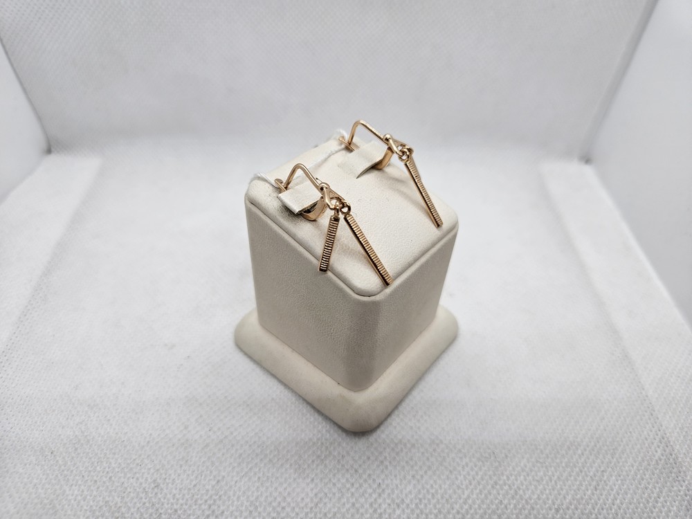 СБКМ585 СЕРЬГИ БЕЗ КАМНЯ (Au 585)