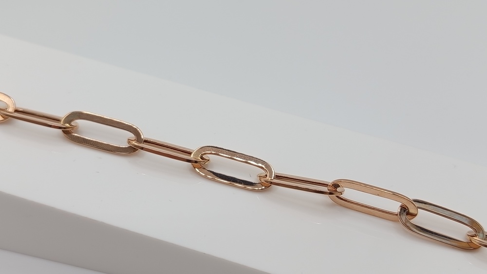 БРАСЛЕТ ПУСТОТЕЛЫЙ Якорное (Au 585)