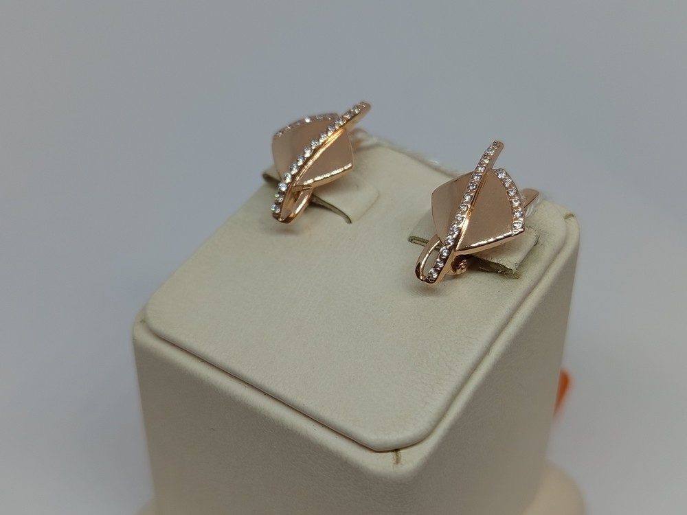 СКМИ585 СЕРЬГИ С КАМНЯМИ (Au 585)