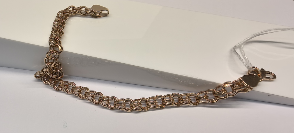 БРАСЛЕТ ПУСТОТЕЛЫЙ Бисмарк Au 585