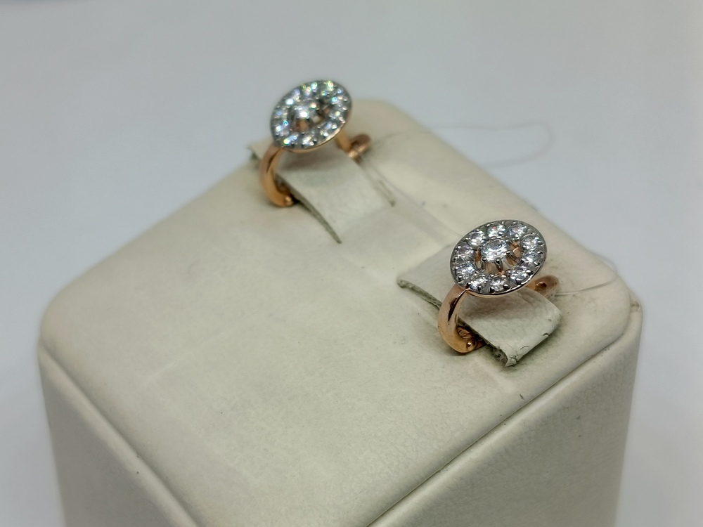 СЕРЬГИ С КАМНЯМИ (Au 585)