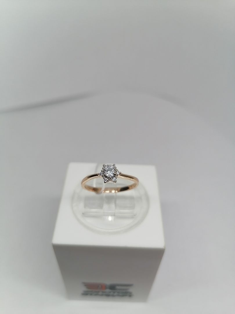 КОЛЬЦО С КАМНЯМИ (Au 585)