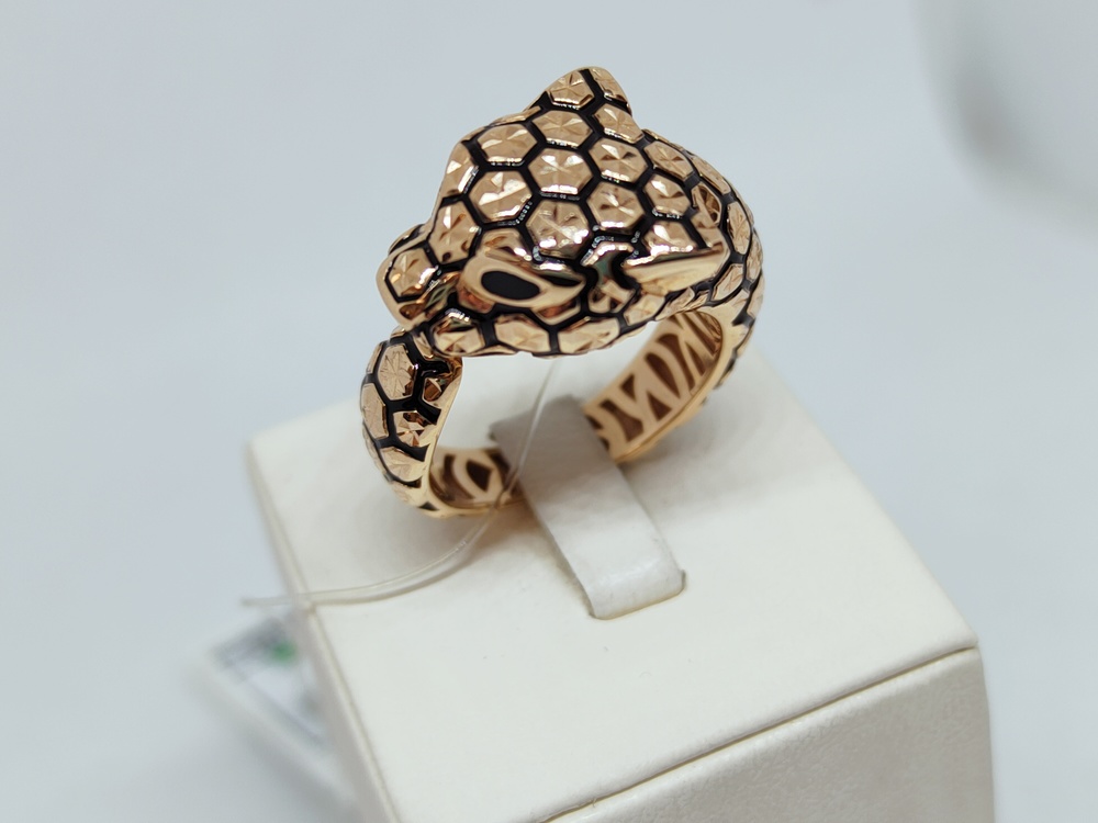 019355 КОЛЬЦО ЭМАЛЬ (Au 585)