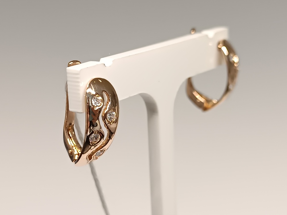 СКМИ585 СЕРЬГИ С КАМНЯМИ (Au 585)