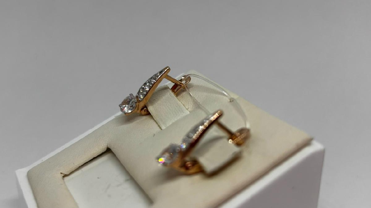 СЕРЬГИ С КАМНЯМИ (Au 585)