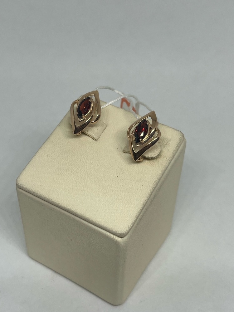 СКМ585 СЕРЬГИ С КАМНЕМ (Au 585) СКМ585 СЕРЬГИ С КАМНЕМ (Au 585)