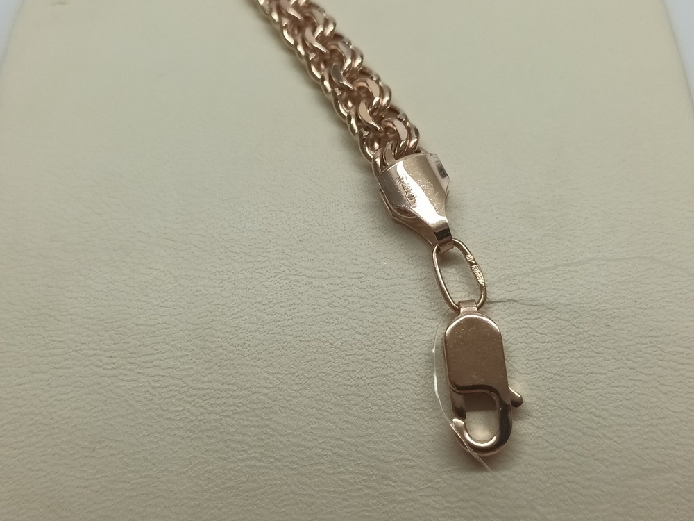 БРАСЛЕТ ПУСТОТЕЛЫЙ Бисмарк (Au 585)