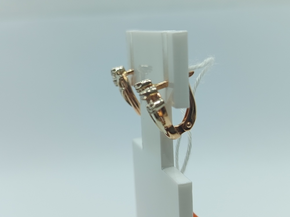 СКМИ585 СЕРЬГИ С КАМНЯМИ (Au 585)