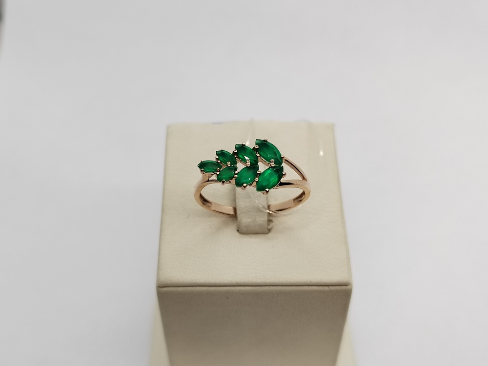 02-51-0258-16 КОЛЬЦО С КАМНЯМИ (Au 585)