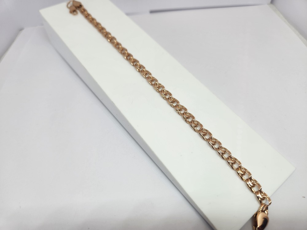 БЛБ585 БРАСЛЕТ ПОЛНОВЕСНЫЙ Бисмарк (Au 585)