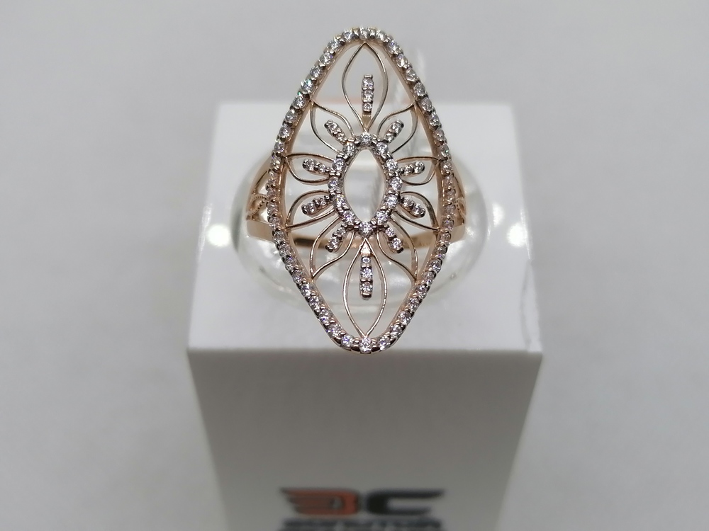 КОЛКМИ585 КОЛЬЦО С КАМНЯМИ (Au 585)
