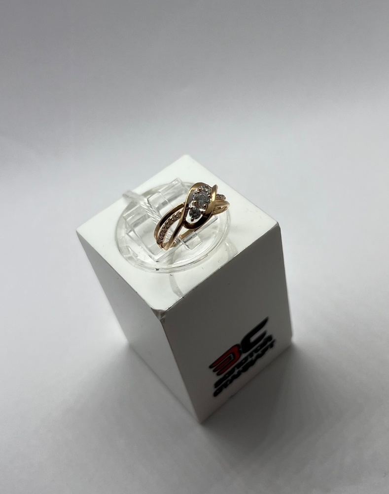 КОЛЬЦО С КАМНЯМИ (Au 585)