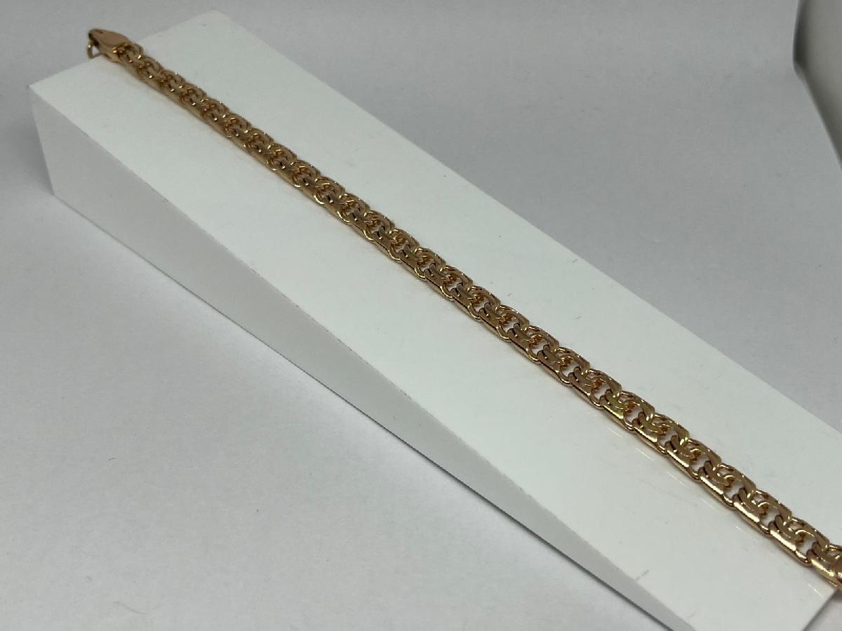 БЛБ585 БРАСЛЕТ ПОЛНОВЕСНЫЙ Бисмарк (Au 585)