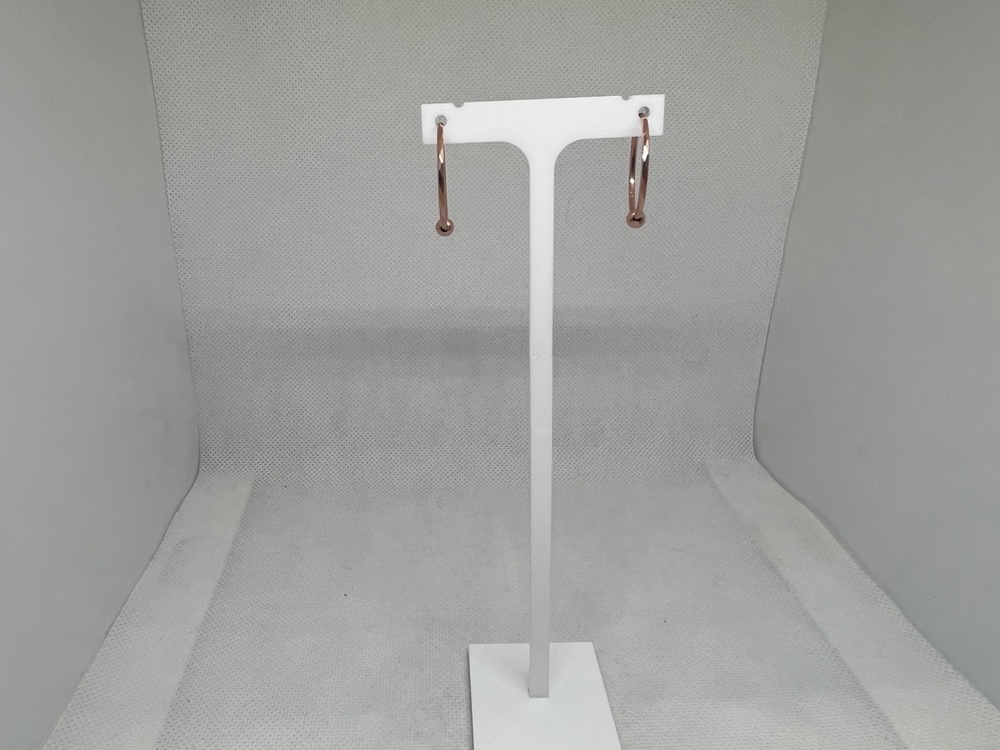 140122 СЕРЬГИ КОНГО без камня (Au 585)