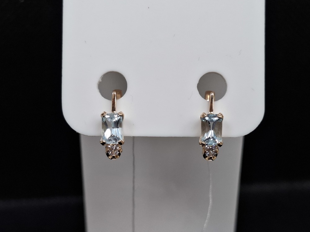 СЕРЬГИ С КАМНЯМИ (Au 585)