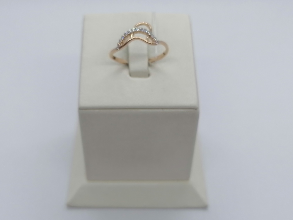 КОЛЬЦО С КАМНЯМИ (Au 585)