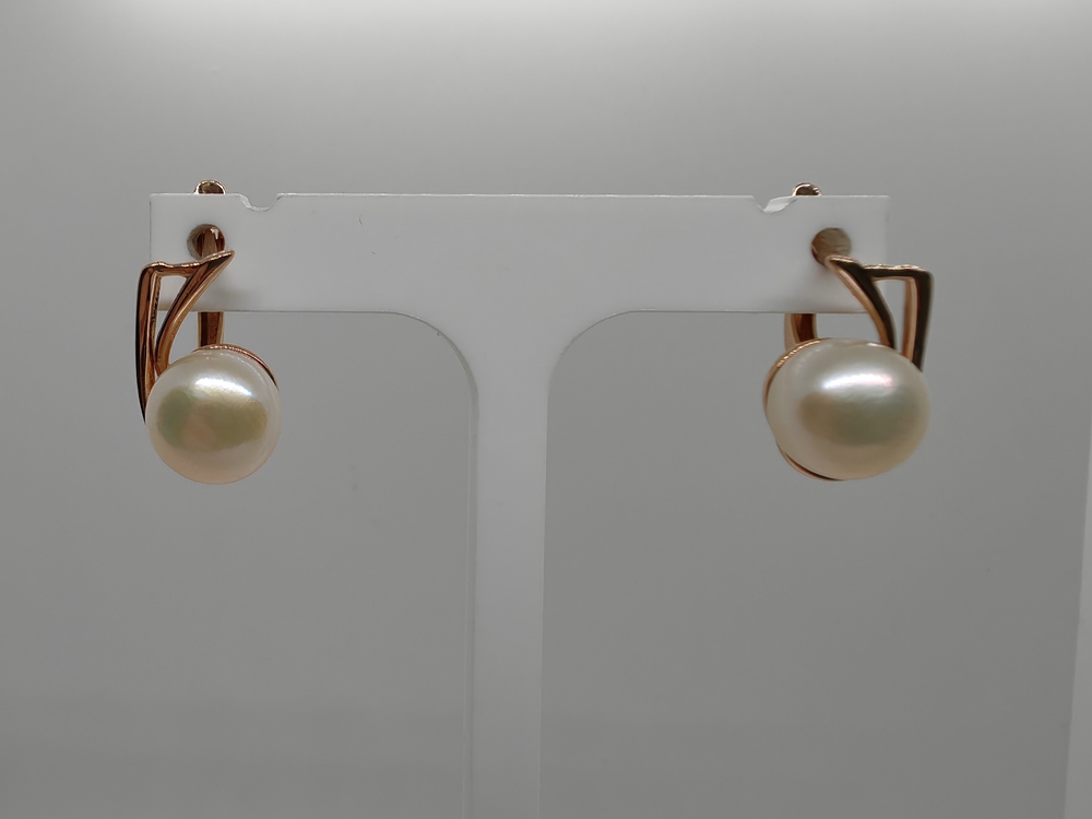 СКМ585 СЕРЬГИ С КАМНЕМ (Au 585)