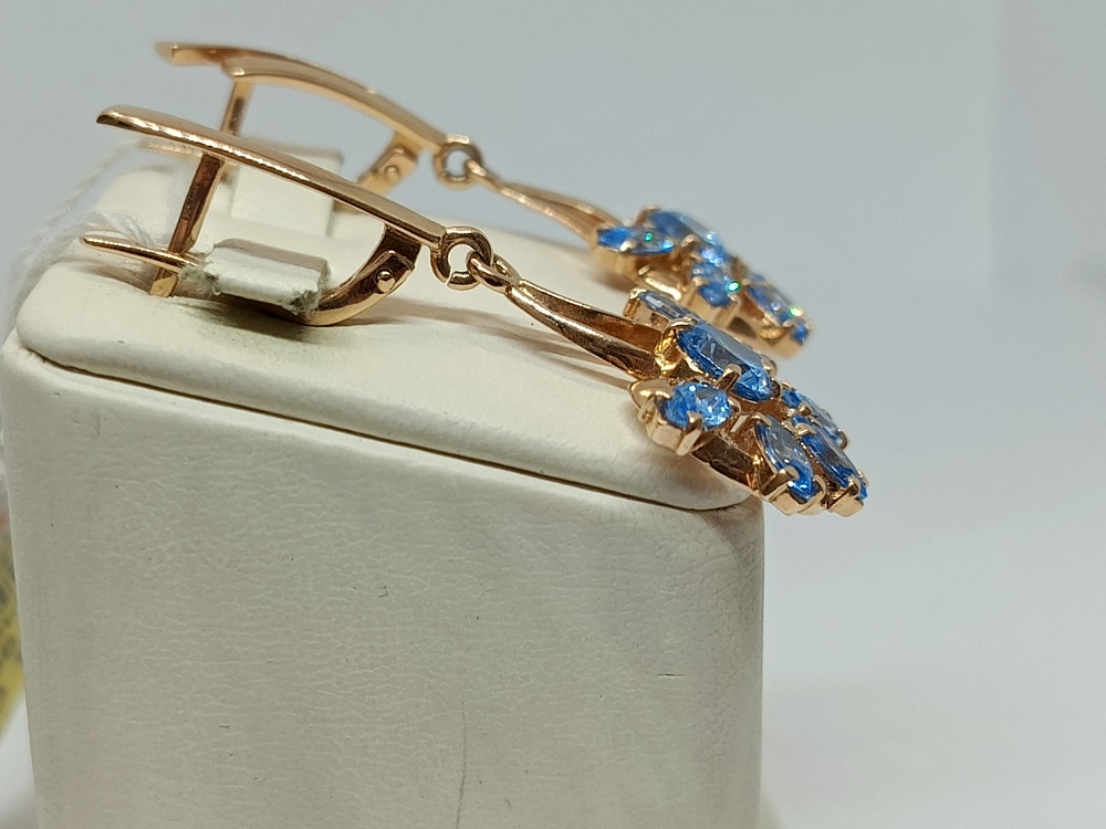 СЕРЬГИ С КАМНЯМИ (Au 585)