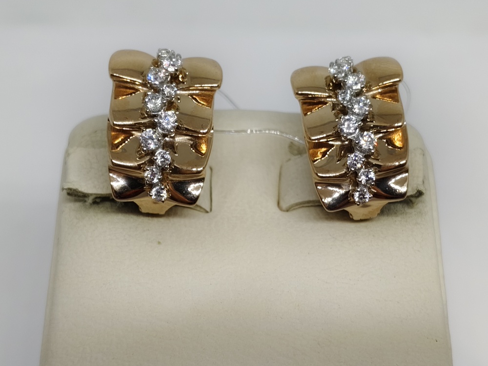 002322-1102 СЕРЬГИ С КАМНЯМИ (Au 585)