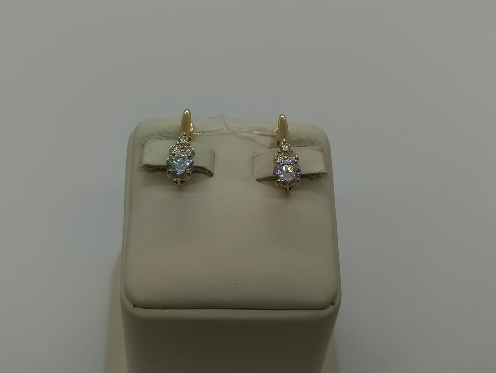 СЕРЬГИ С КАМНЯМИ (Au 585)