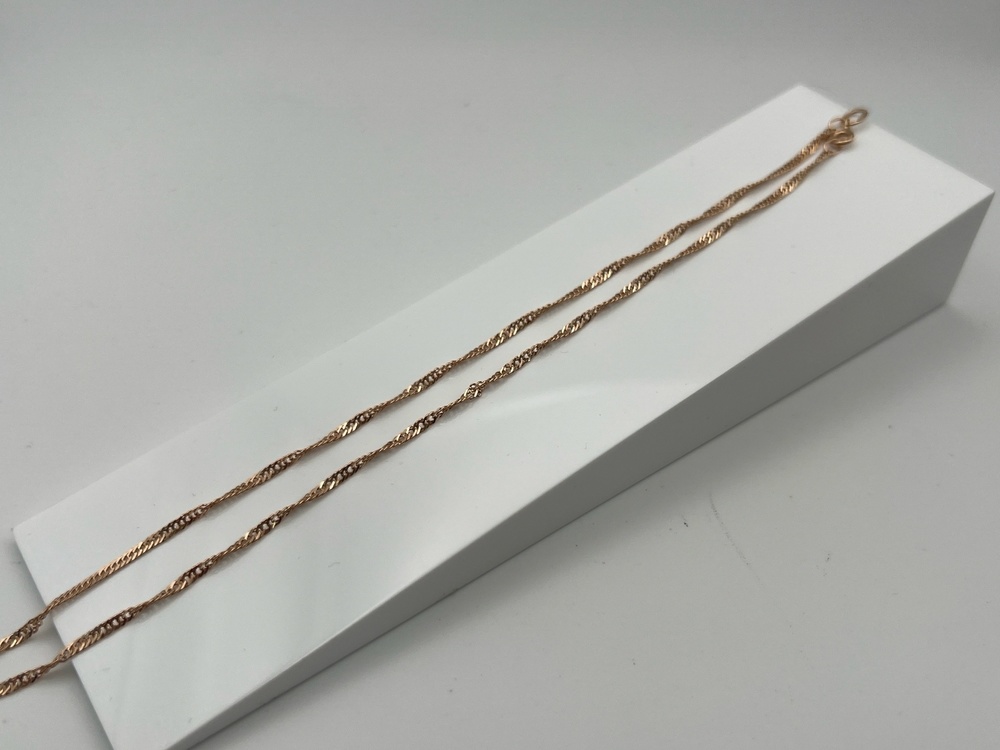 ЦЕПЬ ПУСТОТЕЛАЯ Сингапур (Au 585)