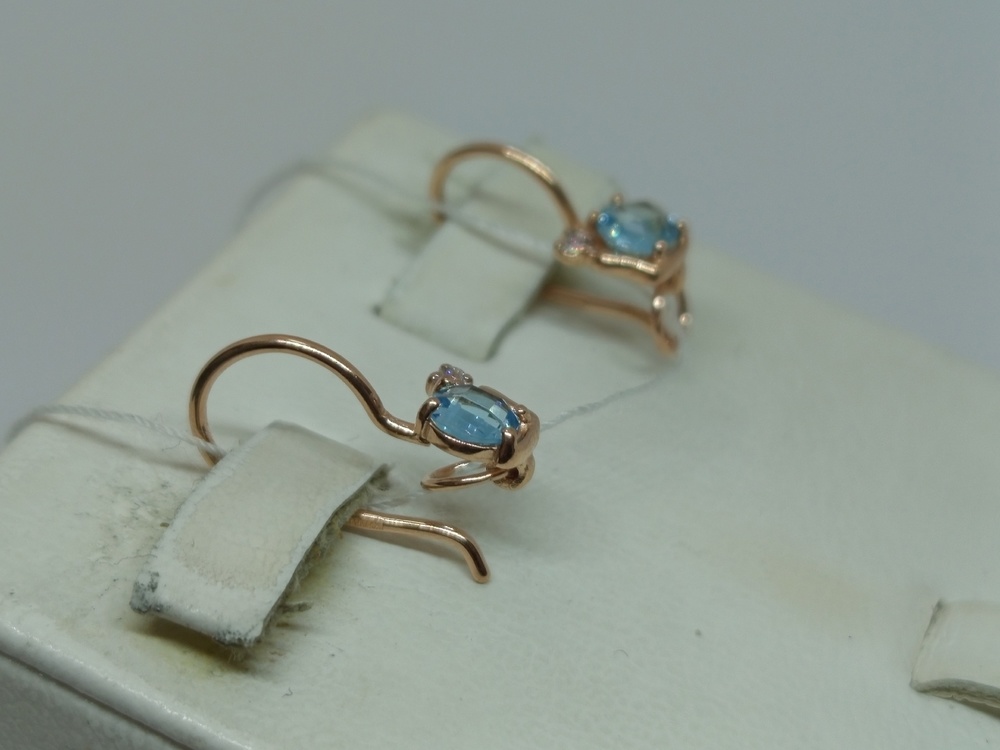 СЕРЬГИ С КАМНЯМИ (Au 585)