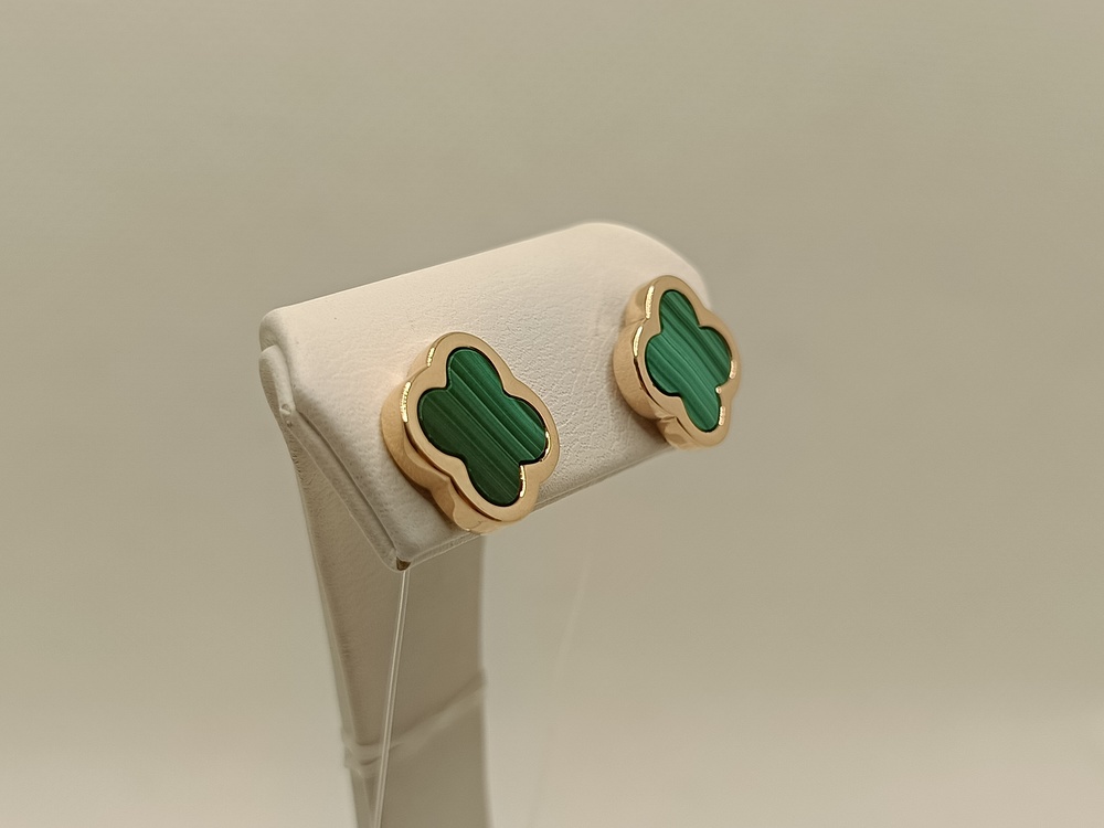 СЕРЬГИ ПУСЕТЫ с камнем (Au 585)