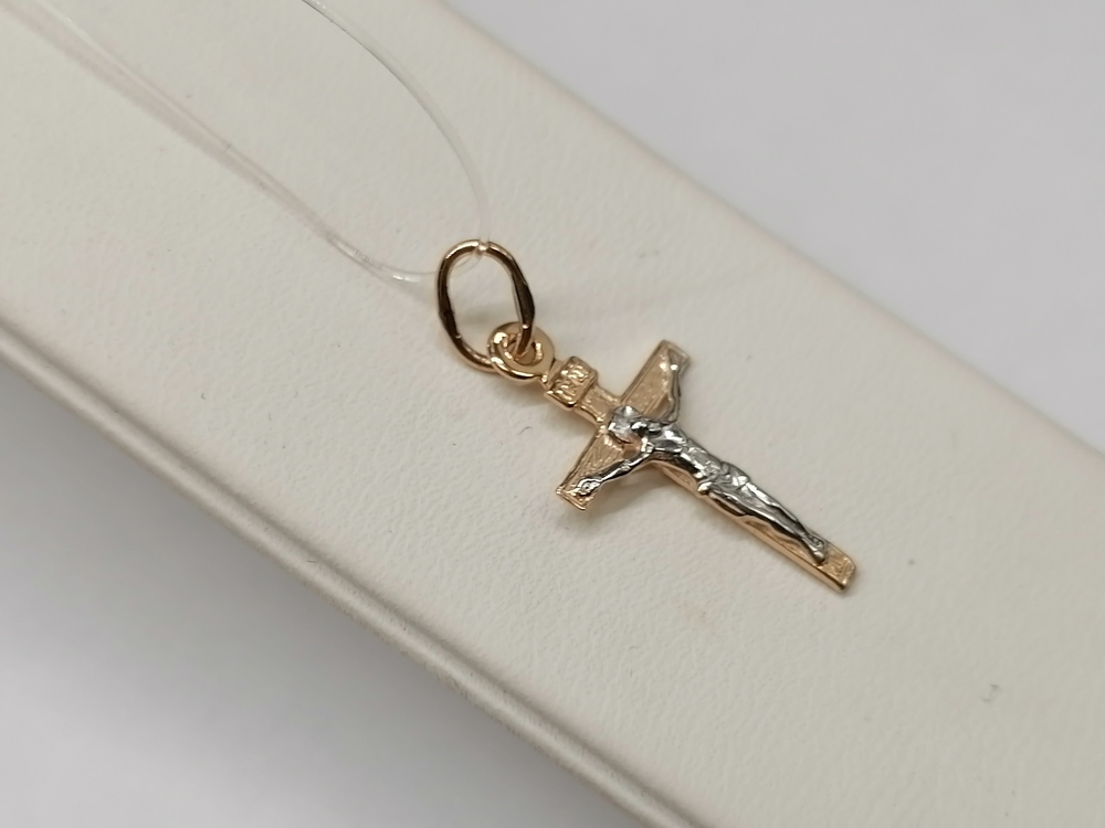 ПОДВЕСКА КРЕСТ без камня (Au 585)