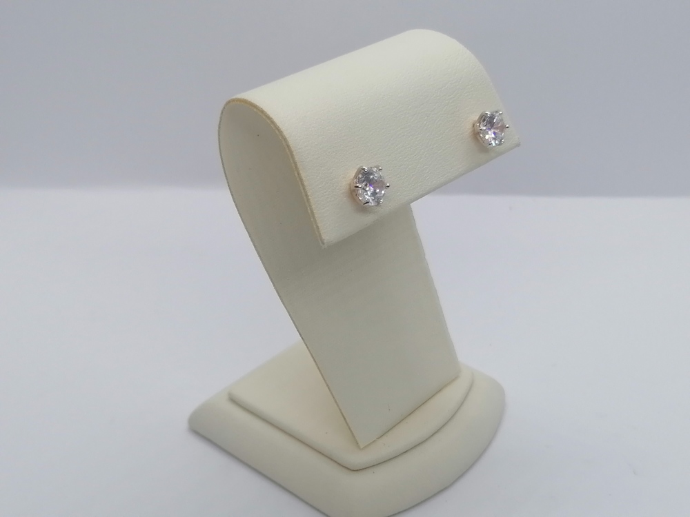 СЕРЬГИ ПУСЕТЫ с камнем (Au 585)