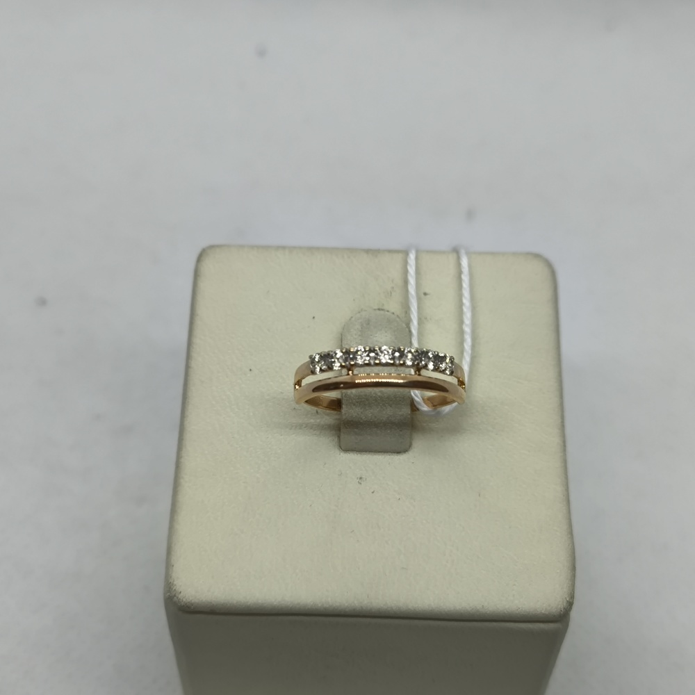 КОЛЬЦО С КАМНЯМИ (Au 585)