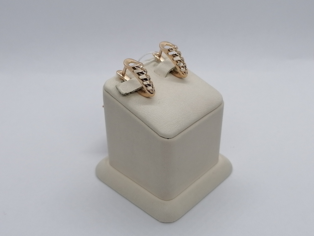 СЕРЬГИ БЕЗ КАМНЯ (Au 585)