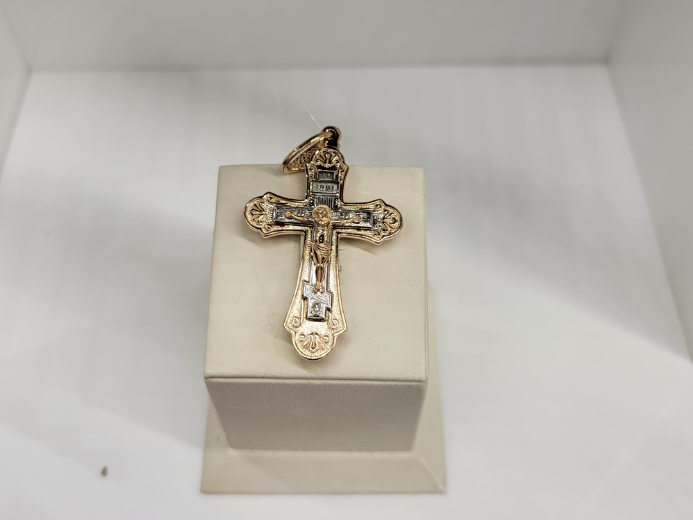 ПОДВЕСКА КРЕСТ без камня (Au 585)