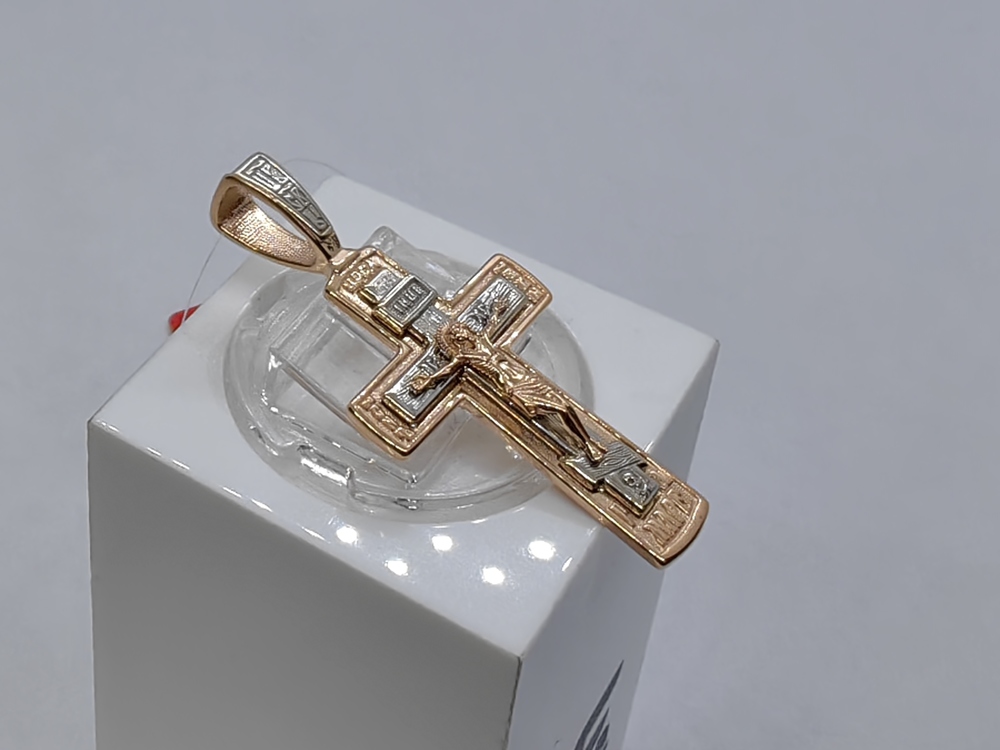 ПОДВЕСКА КРЕСТ без камня (Au 585)