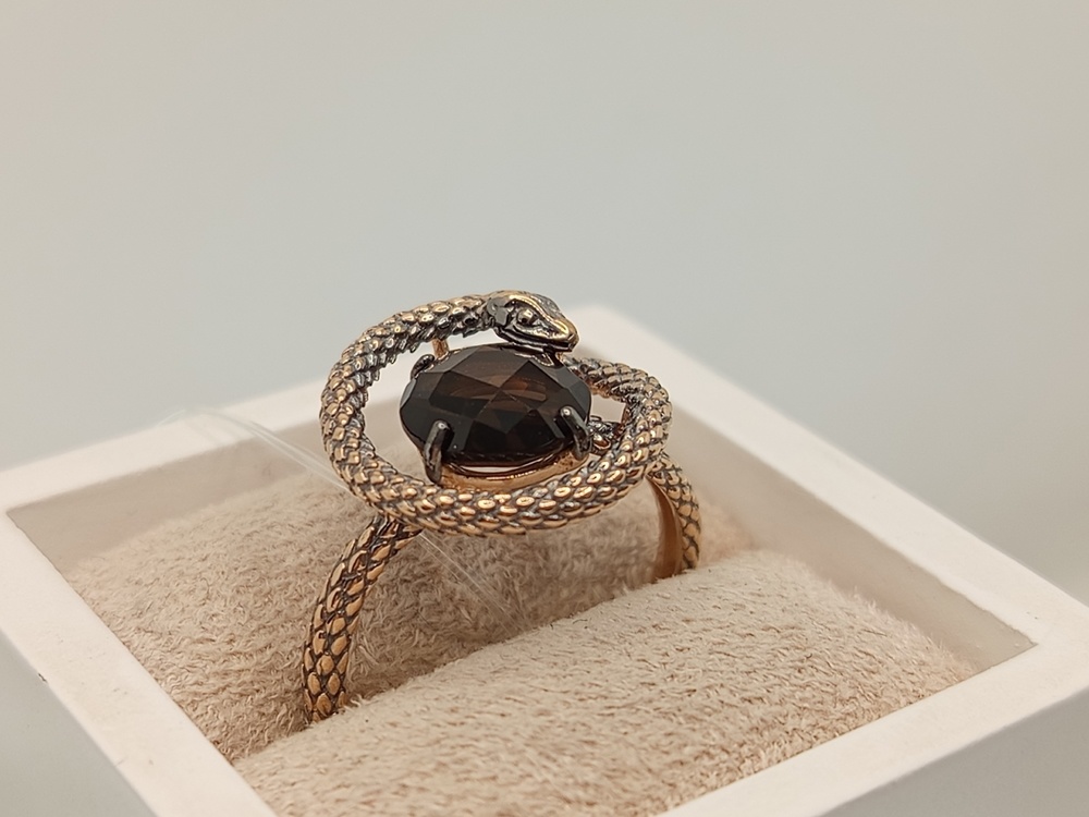 КОЛЬЦО РАУХ-ТОПАЗ (Au 585)