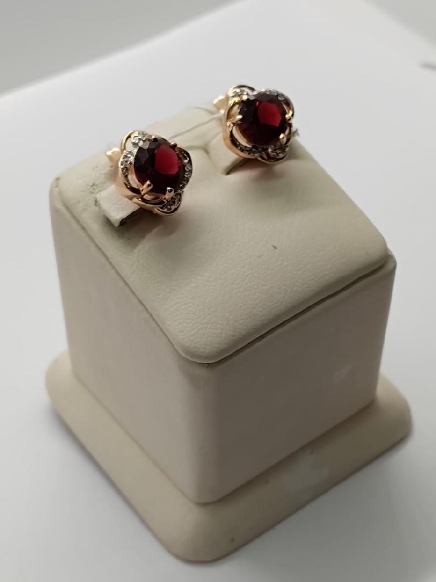 СЕРЬГИ С КАМНЯМИ (Au 585)