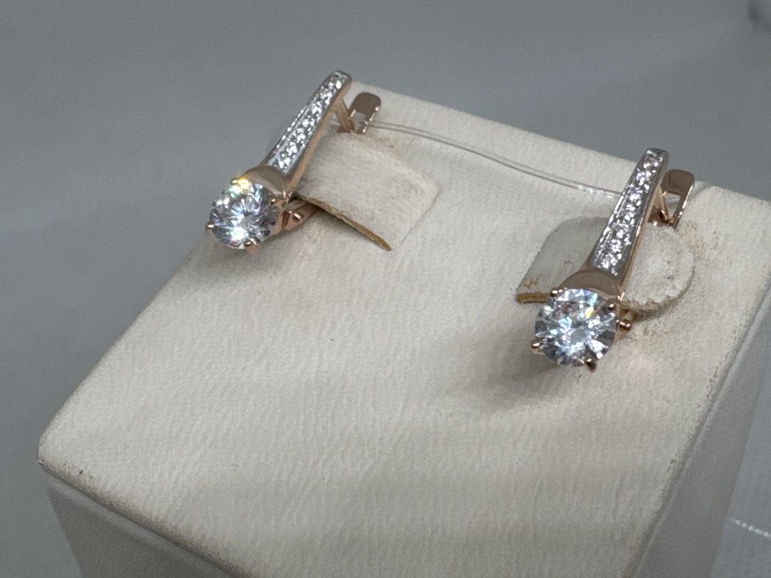 СЕРЬГИ С КАМНЯМИ (Au 585)