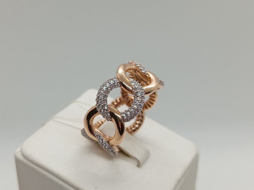 КОЛЬЦО С КАМНЯМИ (Au 585)