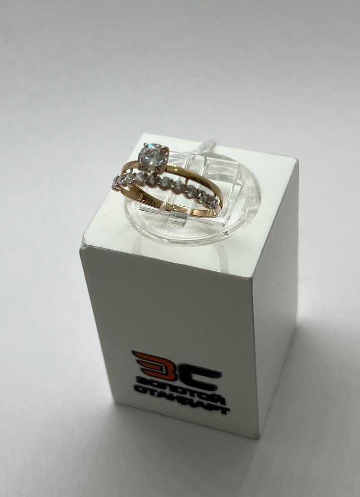КОЛКМИ585 КОЛЬЦО С КАМНЯМИ (Au 585)