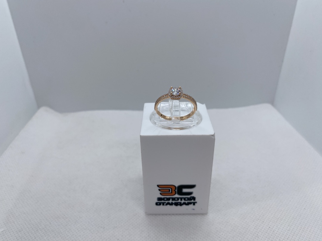 КОЛЬЦО С КАМНЯМИ (Au 585)