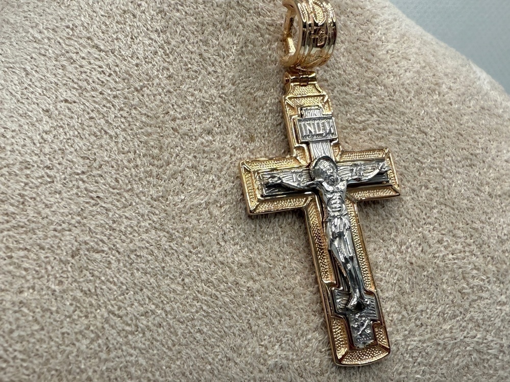 ПОДВЕСКА КРЕСТ без камня (Au 585)