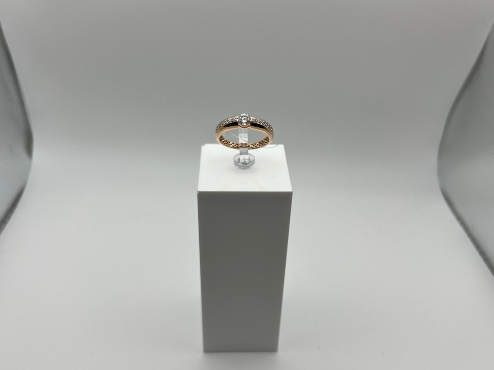 КОЛЬЦО С КАМНЯМИ (Au 585)