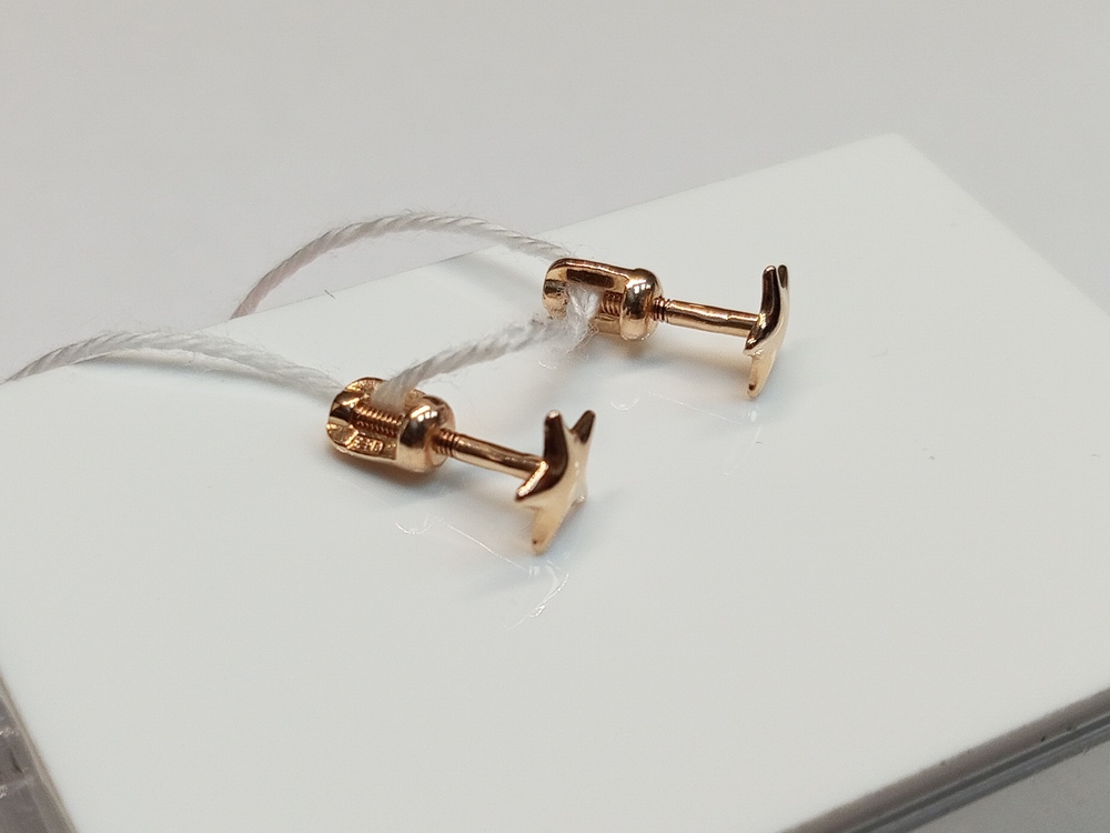 СПУС585 СЕРЬГИ ПУСЕТЫ (Au 585)