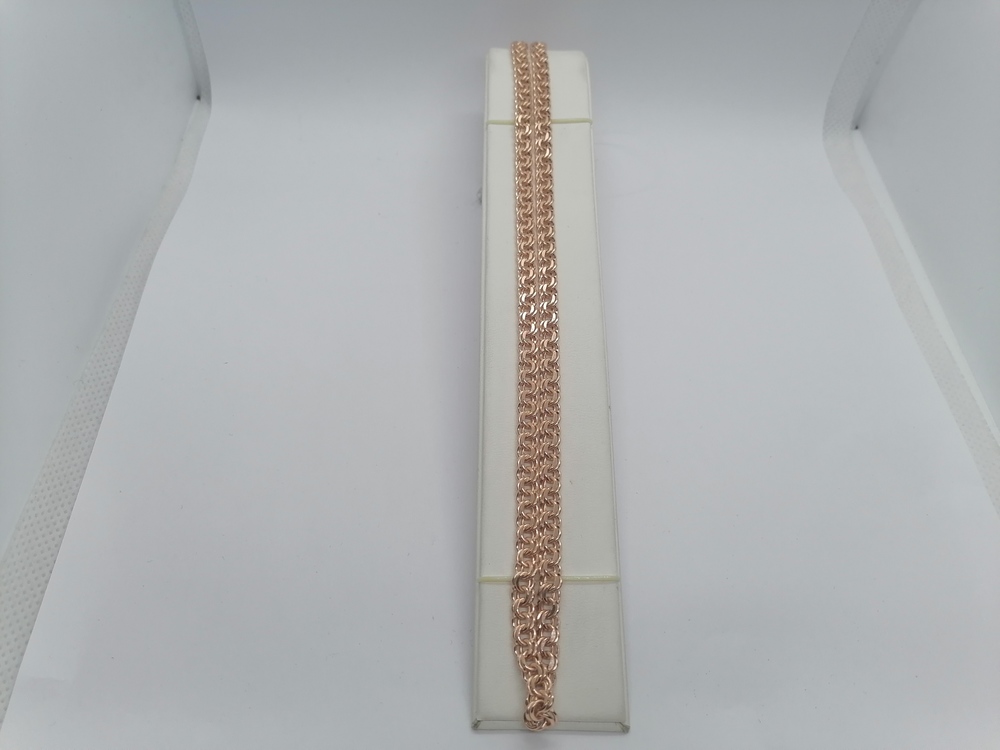 8080200П-50 ЦЕПЬ ПУСТОТЕЛАЯ Бисмарк (Au 585)