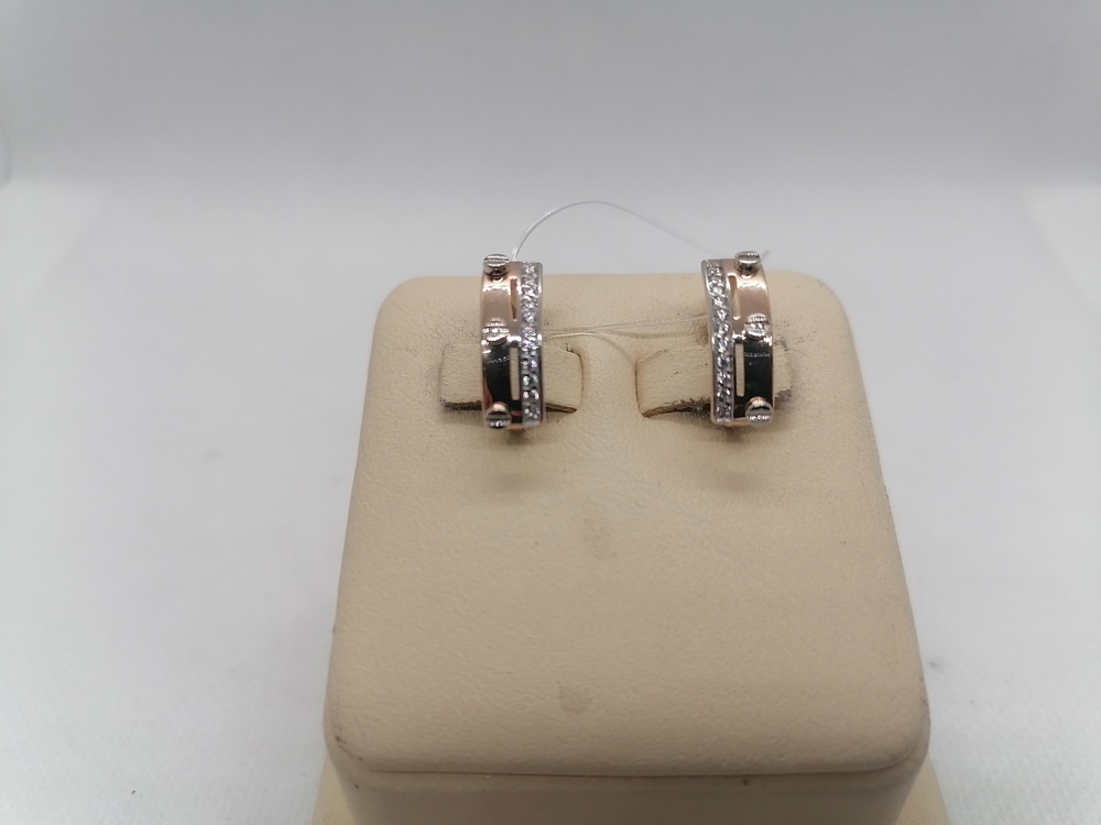 с1459 СЕРЬГИ БЕЗ КАМНЯ (Au 585)