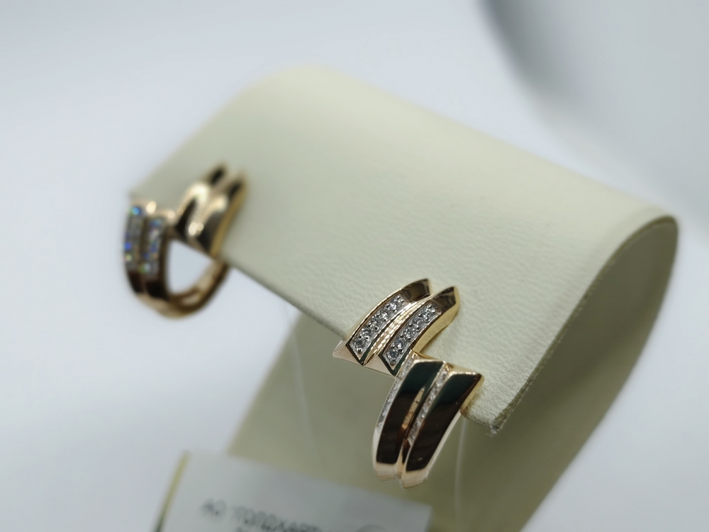 СЕРЬГИ С КАМНЯМИ (Au 585)