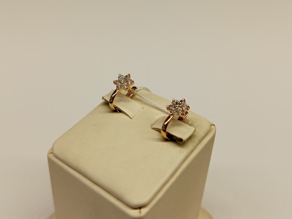 СКМИ585 СЕРЬГИ С КАМНЯМИ (Au 585)