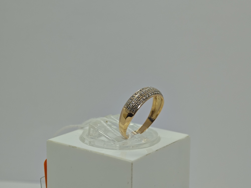 КОЛЬЦО С КАМНЯМИ (Au 585)